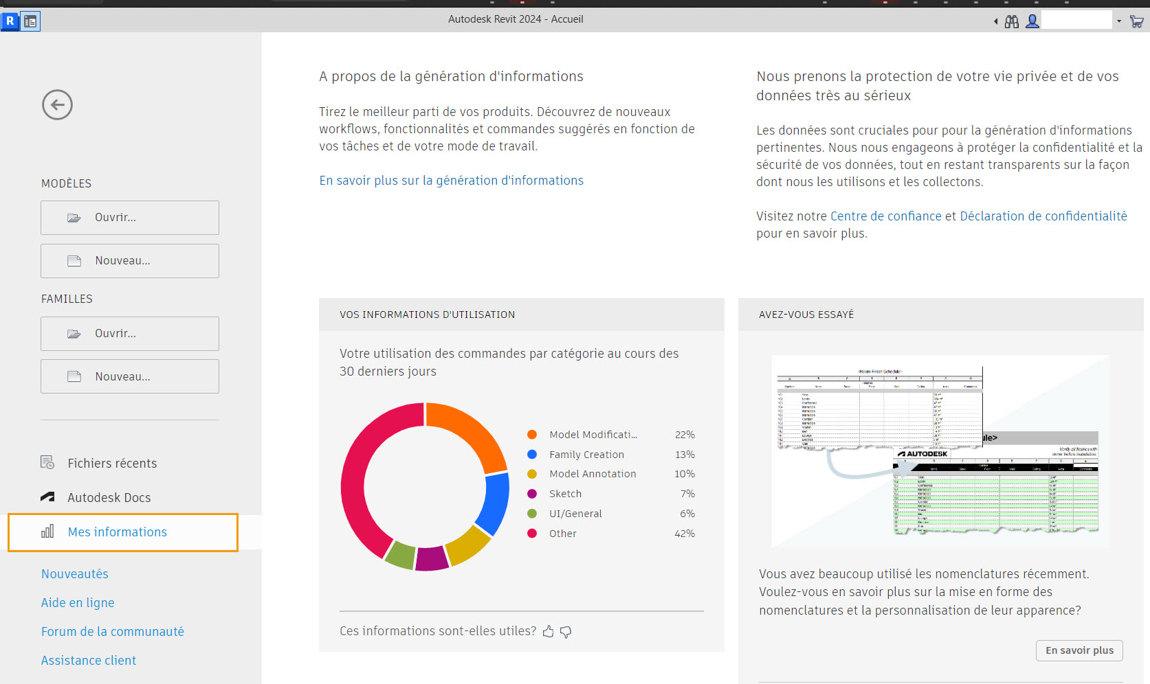 Revit rechercher arborescence